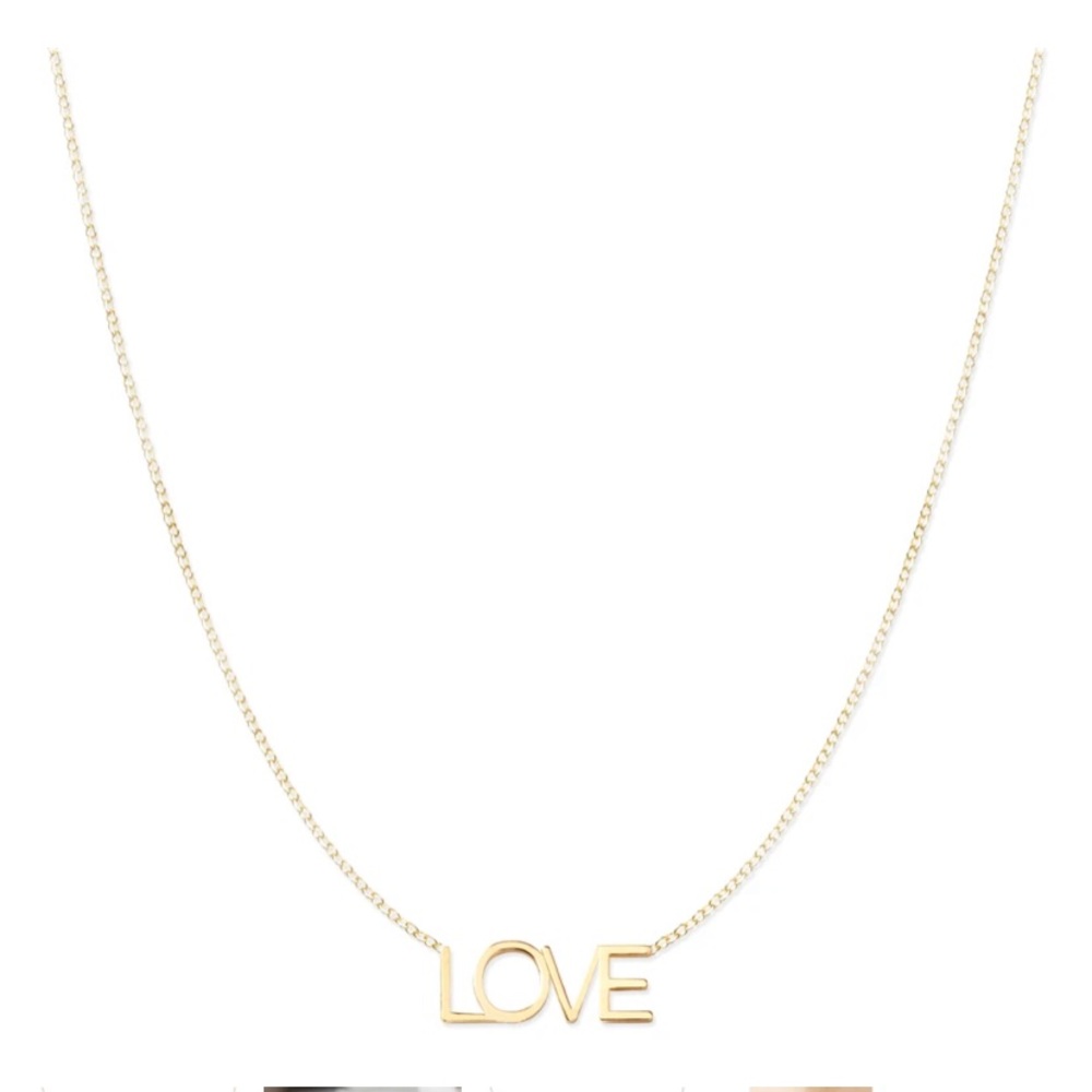14k Gold Love Necklace